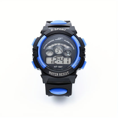 Boys And Girls Multifunctional Waterproof Sports Colorful Luminous Electronic Watch, Ideal choice for Gifts For King's Day