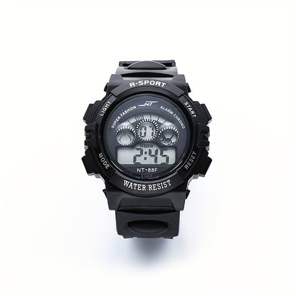 Boys And Girls Multifunctional Waterproof Sports Colorful Luminous Electronic Watch, Ideal choice for Gifts For King's Day