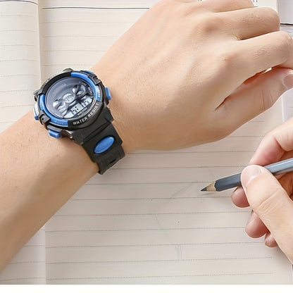 Boys And Girls Multifunctional Waterproof Sports Colorful Luminous Electronic Watch, Ideal choice for Gifts For King's Day