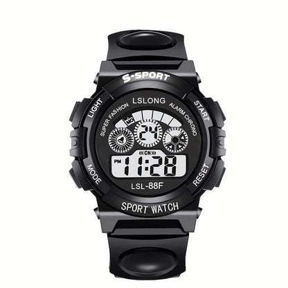 Boys And Girls Multifunctional Waterproof Sports Colorful Luminous Electronic Watch, Ideal choice for Gifts For King's Day